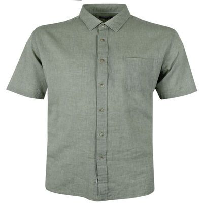 GAZMAN WASHED LINEN BLEND S/S SHIRT-new arrivals-KINGSIZE BIG & TALL