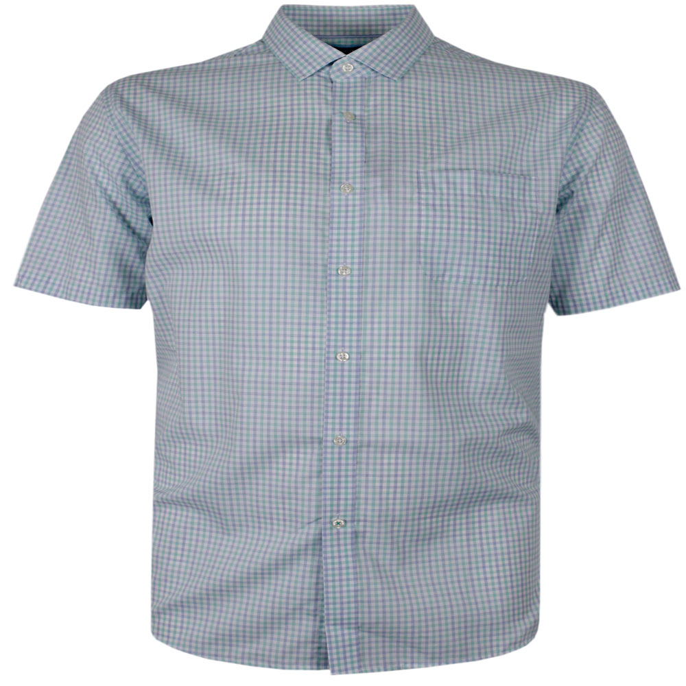 GAZMAN LINED GINGHAM S/S SHIRT