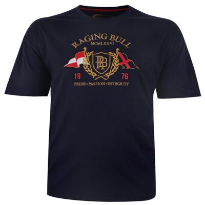 RAGING BULL FLAG T-SHIRT-tshirts & tank tops-KINGSIZE BIG & TALL