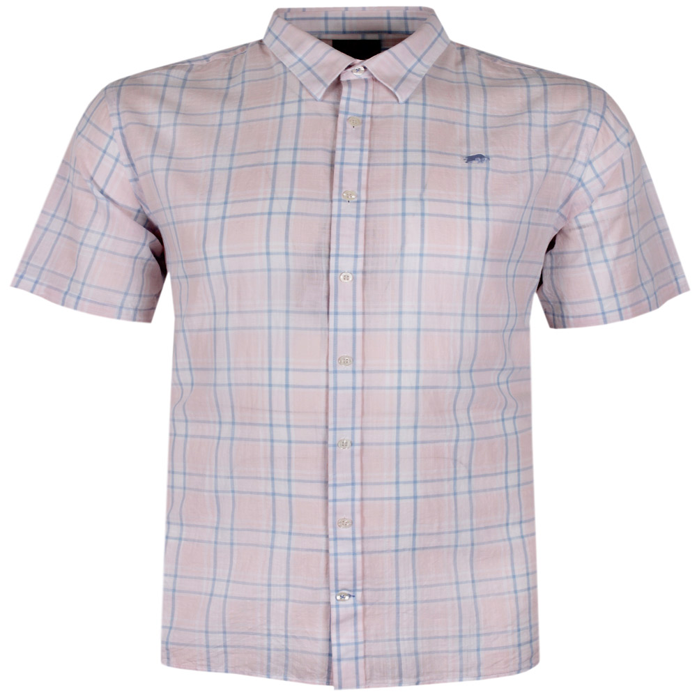 RAGING BULL CHECKED S/S SHIRT