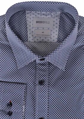 BROOKSFIELD GEO STAR-DIAMOND L/S SHIRT -shirts casual & business-KINGSIZE BIG & TALL