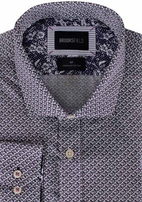 BROOKSFIELD SQUARE-SPIRAL L/S SHIRT-shirts casual & business-KINGSIZE BIG & TALL