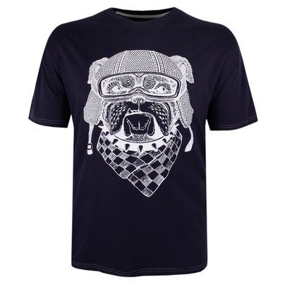 KAM BULLDOG GUS T-SHIRT-new arrivals-KINGSIZE BIG & TALL