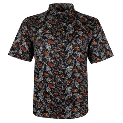 KAM FEATHERED S/S SHIRT -shirts casual & business-KINGSIZE BIG & TALL