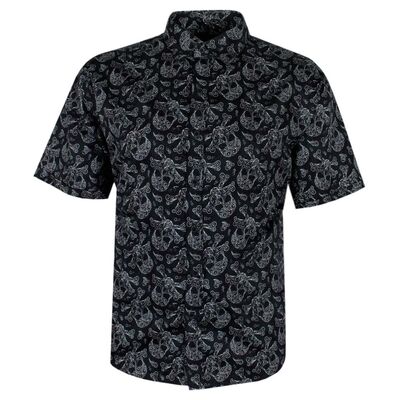 KAM DETAILED SKULL S/S SHIRT-new arrivals-KINGSIZE BIG & TALL