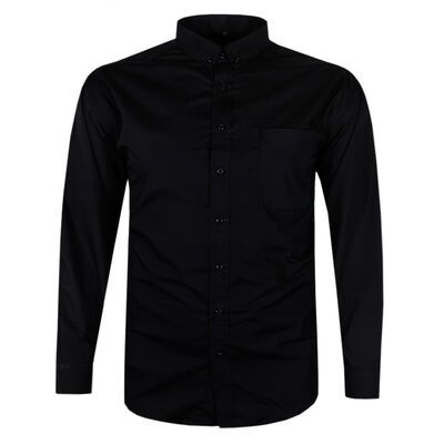 KAM PLAIN BUTTON-DOWN L/S SHIRT-shirts casual & business-KINGSIZE BIG & TALL