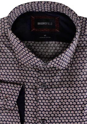 BROOKSFIELD GEO FIREWORK L/S SHIRT-new arrivals-KINGSIZE BIG & TALL