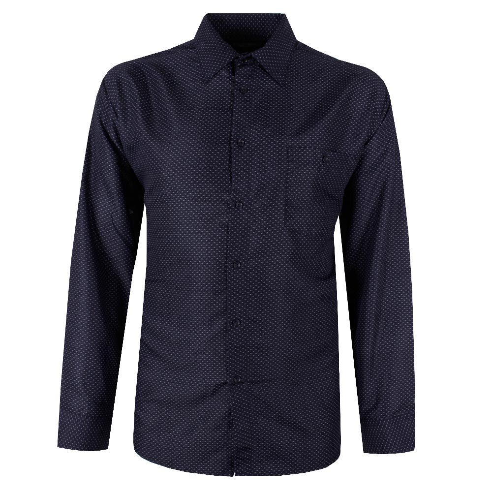 CIPOLLINI LINED-DOT L/S SHIRT 