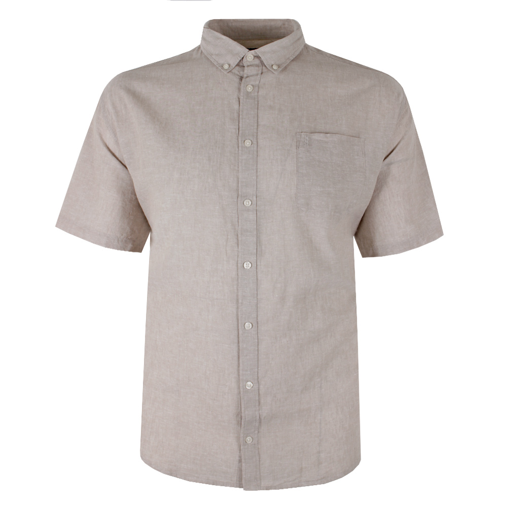 NORTH 56° NESSO LINEN BLEND S/S SHIRT