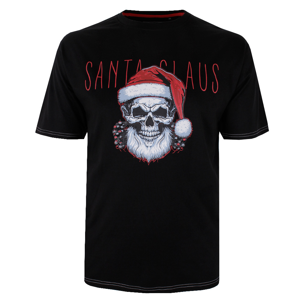 KAM SANTA SKULL XMAS T-SHIRT