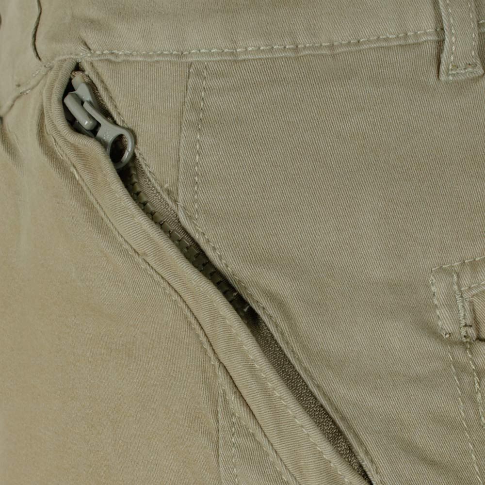 KAM STRETCH CHINO ZIP POCKET SHORTS - Big & Tall Shorts Clearance