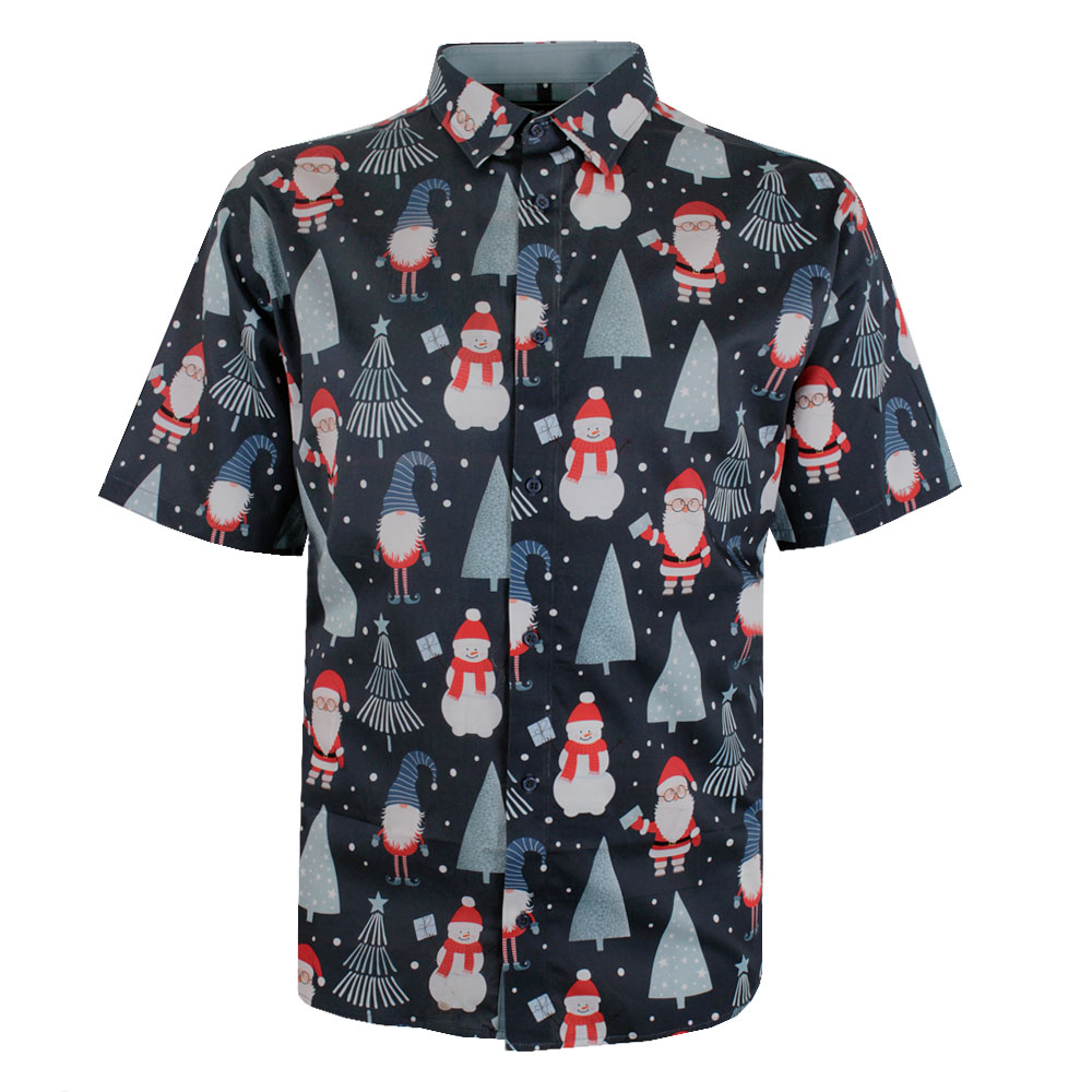 KAM ELF SANTA TREE XMAS S/S SHIRT