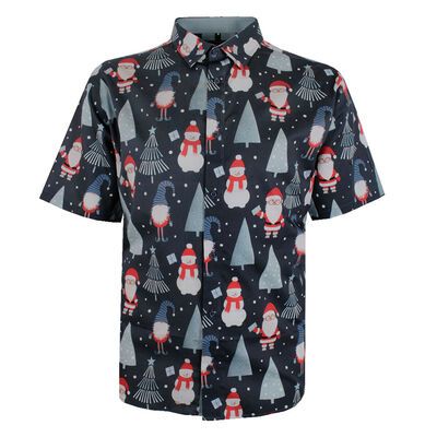 KAM ELF SANTA TREE XMAS S/S SHIRT-new arrivals-KINGSIZE BIG & TALL