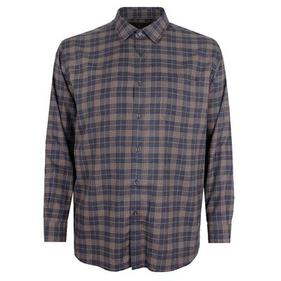 GAZMAN BRUSHED TWILL CHECK L/S-new arrivals-KINGSIZE BIG & TALL