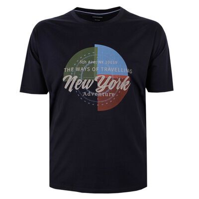 CASA MODA NY TRAVEL T-SHIRT-new arrivals-KINGSIZE BIG & TALL
