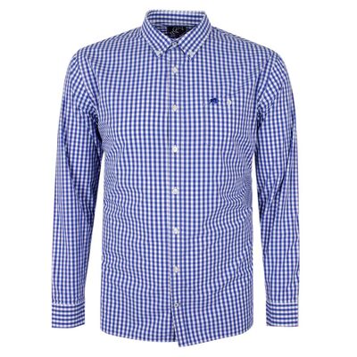 RAGING BULL GINGHAM POCKET L/S SHIRT-new arrivals-KINGSIZE BIG & TALL