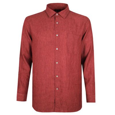 GAZMAN 250 FRENCH LINEN L/S SHIRT-new arrivals-KINGSIZE BIG & TALL