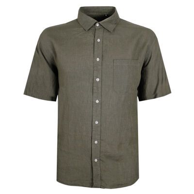 BACKBAY .225 PLAIN LINEN S/S SHIRT-new arrivals-KINGSIZE BIG & TALL