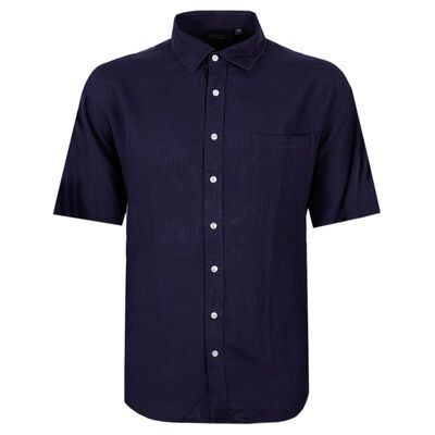 BACKBAY .225 PLAIN LINEN S/S SHIRT-new arrivals-KINGSIZE BIG & TALL