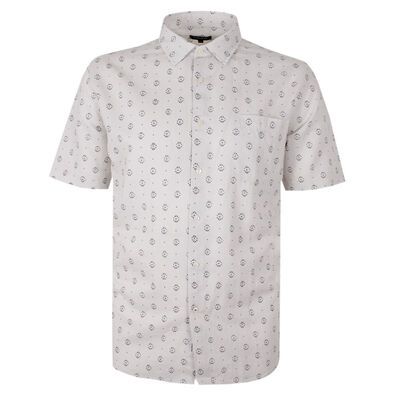 GAZMAN SQUARE PRINT S/S SHIRT-new arrivals-KINGSIZE BIG & TALL
