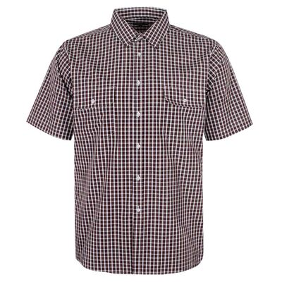 CIPOLLINI 2 POCKET ORANGE CHECK S/S SHIRT-new arrivals-KINGSIZE BIG & TALL