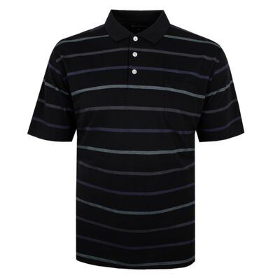 BERTINI 411 STRIPE PIQUE POLO-new arrivals-KINGSIZE BIG & TALL