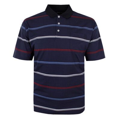 BERTINI 414 STRIPE JERSEY POLO-new arrivals-KINGSIZE BIG & TALL