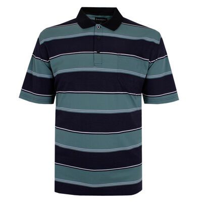 BERTINI 416 STRIPE PIQUE POLO-new arrivals-KINGSIZE BIG & TALL
