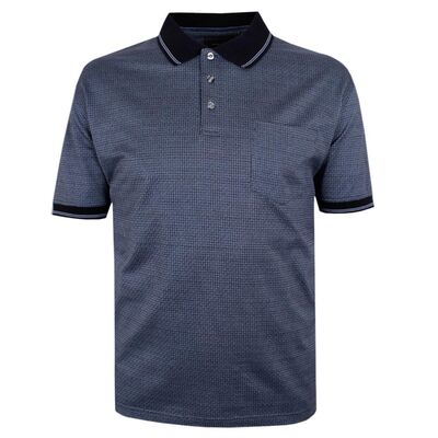 BACKBAY 102 JACQUARD MERCERIZED POLO-new arrivals-KINGSIZE BIG & TALL