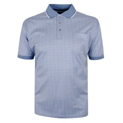 BACKBAY DOT-LINE MERCERIZED POLO-new arrivals-KINGSIZE BIG & TALL