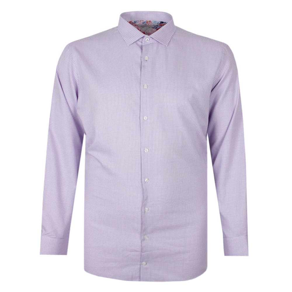 BROOKSFIELD 71 MINI CHECK L/S BUSINESS SHIRT