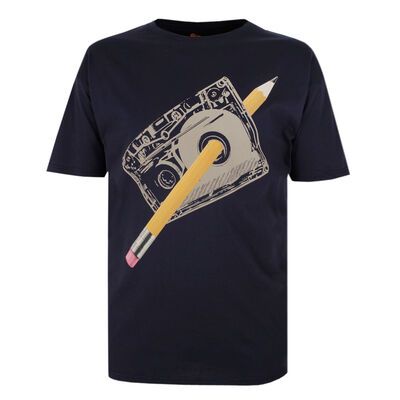 BRONCO CASSETTE TAPE T-SHIRT-new arrivals-KINGSIZE BIG & TALL