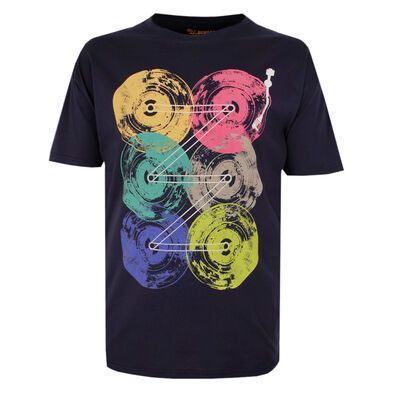 BRONCO TURNTABLE T-SHIRT-new arrivals-KINGSIZE BIG & TALL