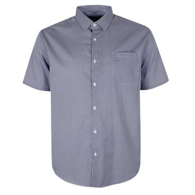 MAURIO WHITE 467 GEO S/S SHIRT-new arrivals-KINGSIZE BIG & TALL