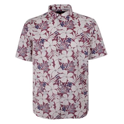 GAZMAN PINK HIBISCUS S/S SHIRT-new arrivals-KINGSIZE BIG & TALL