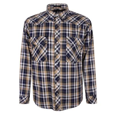 PILBARA CHECK WESTERN L/S SHIRT-new arrivals-KINGSIZE BIG & TALL