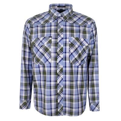 PILBARA CHECK WESTERN L/S SHIRT-new arrivals-KINGSIZE BIG & TALL