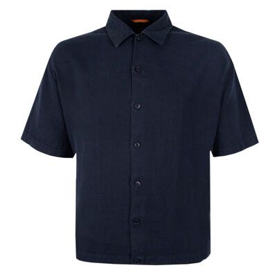 HUGO BOSS LAPOULLY LINEN S/S SHIRT-new arrivals-KINGSIZE BIG & TALL