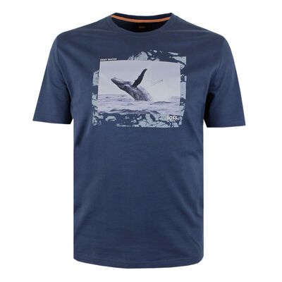 HUGO BOSS OCEAN-WHALE T-SHIRT-new arrivals-KINGSIZE BIG & TALL
