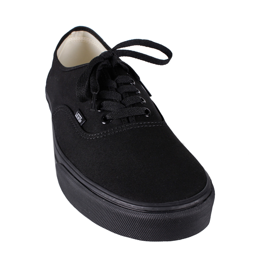 VAN AUTHENTIC FULL BLACK LACE UP SHOE