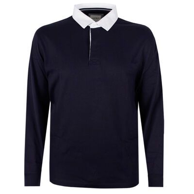 GAZMAN PLAIN RUGBY POLO-new arrivals-KINGSIZE BIG & TALL