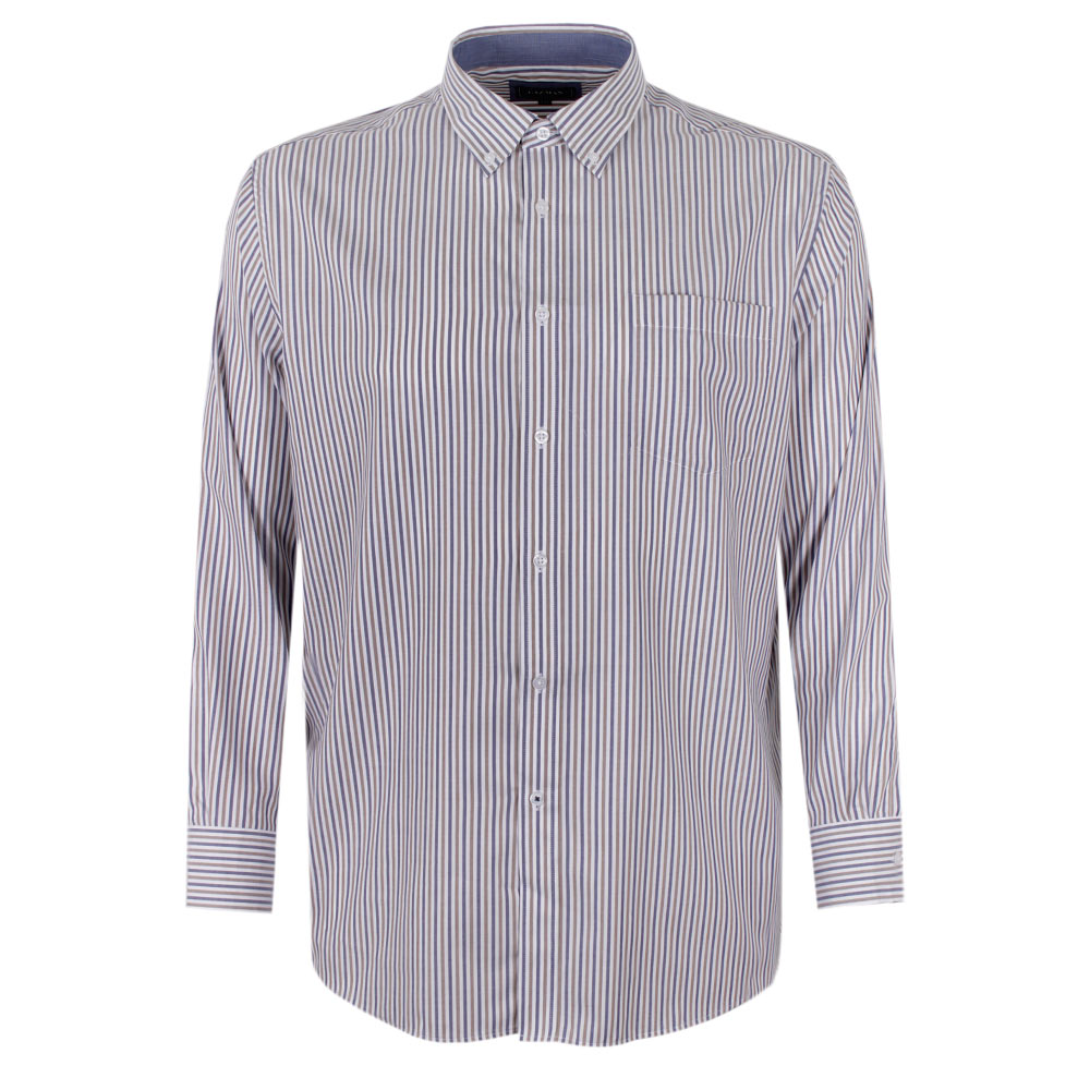 GAZMAN TWILL STRIPE L/S SHIRT