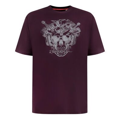 DUKE GRIMSBY SKULL T-SHIRT-new arrivals-KINGSIZE BIG & TALL
