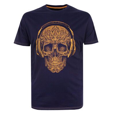 KAM MUSIC SKULL T-SHIRT-new arrivals-KINGSIZE BIG & TALL