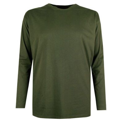 BRONCO PLAIN LONG SLEEVE TSHIRT-new arrivals-KINGSIZE BIG & TALL