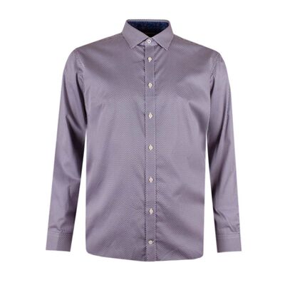 BROOKSFIELD 619 GEO L/S BUSINESS SHIRT-new arrivals-KINGSIZE BIG & TALL