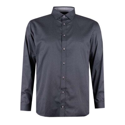 BROOKSFIELD 623 GEO L/S BUSINESS SHIRT-new arrivals-KINGSIZE BIG & TALL