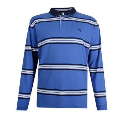 PILBARA STRIPE RUGBY POLO -new arrivals-KINGSIZE BIG & TALL