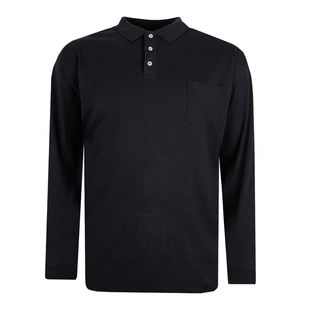 NORTH 56° TEXTURED L/S POLO