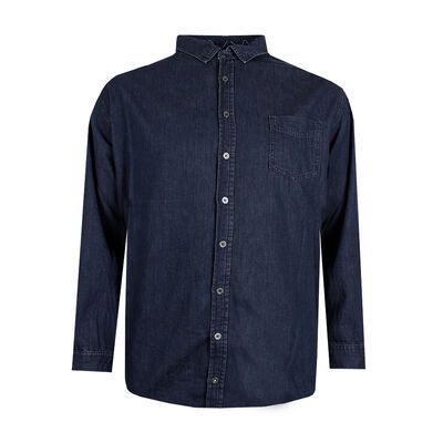 NORTH 56° DENIM L/S SHIRT-new arrivals-KINGSIZE BIG & TALL